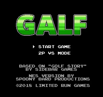 Galf (World) (Aftermarket) (Unl) screen shot title